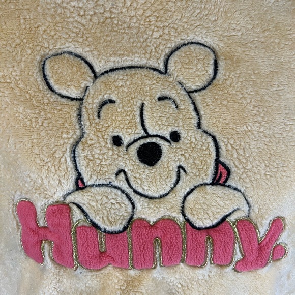Disney 100 Winnie the POOH "HUNNY" Fleece Pajama Top‎ Brown Women Small (4-6) - Picture 2 of 8